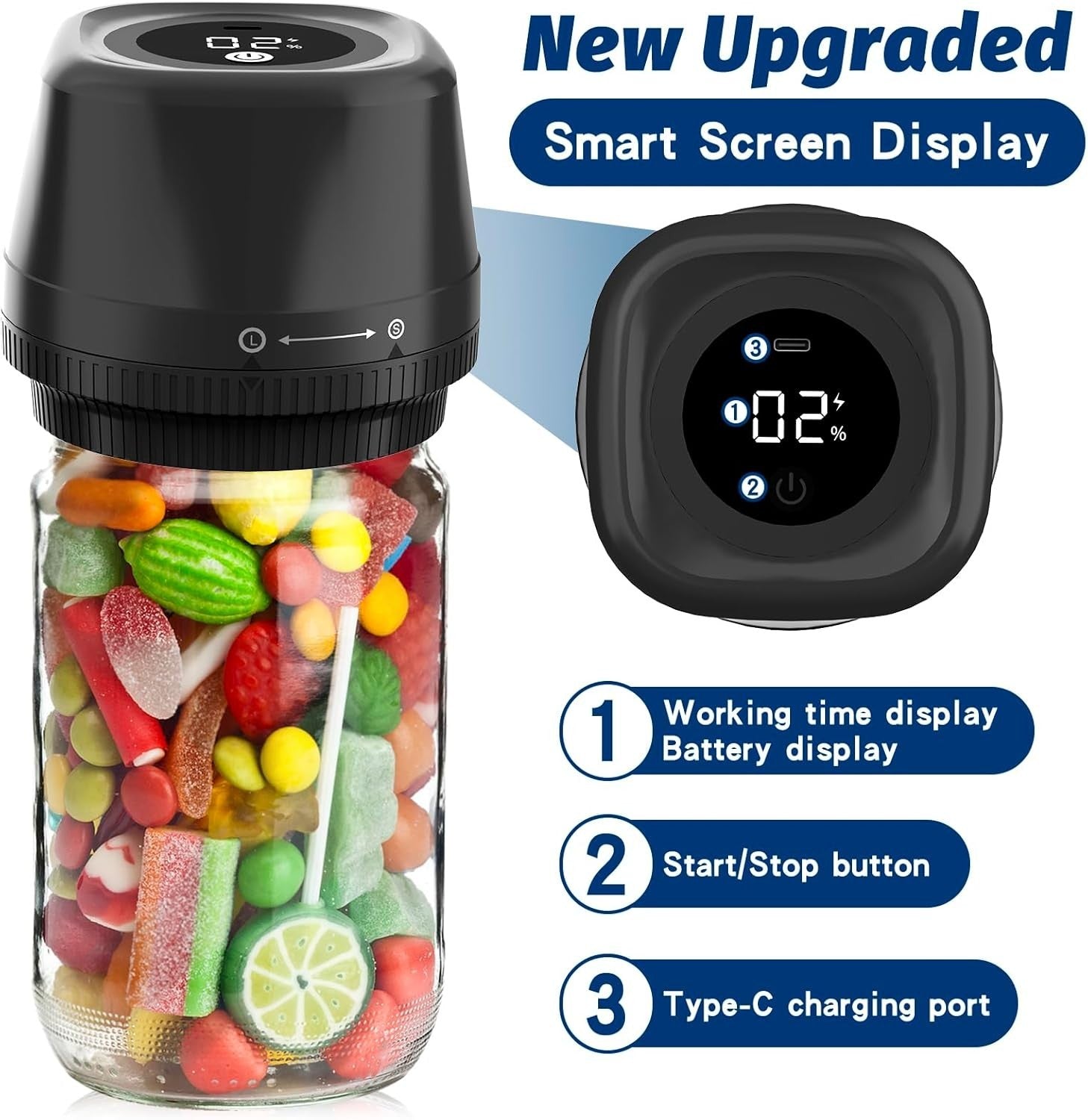 Mason Jar Vacuum Sealer - Multi-Function Electric Mason Jar Vacuum Sealer Kit